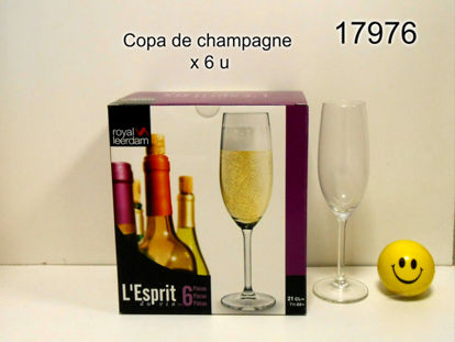 Imagen de COPA PARA CHAMPAGNE L´ESPIRIT X6 210ML 9.24